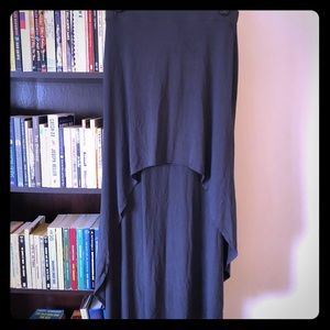 Express High-Low skirt size S dark grey.Free Gift!